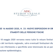 DECRETO LEGGE 16 MAGGIO 2020, N. 33